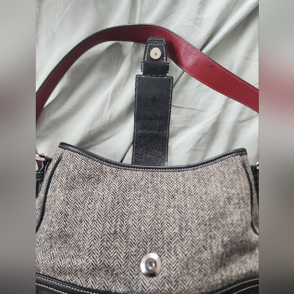 Y2k COACH Hampton Tweed Bag - Picture 2 of 3